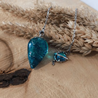 Photo — Pendule Apatite bleue L3
